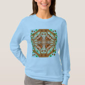 Hand Drawn Owl Mandala Artwork T-shirt (Voorkant)