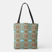 Hand Drawn Owl Mandala Artwork Tote Bag (Achterkant)