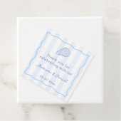 Hand Drawn Oyster Roast Couples Bridal Shower Bedankjes Labels (In situ)