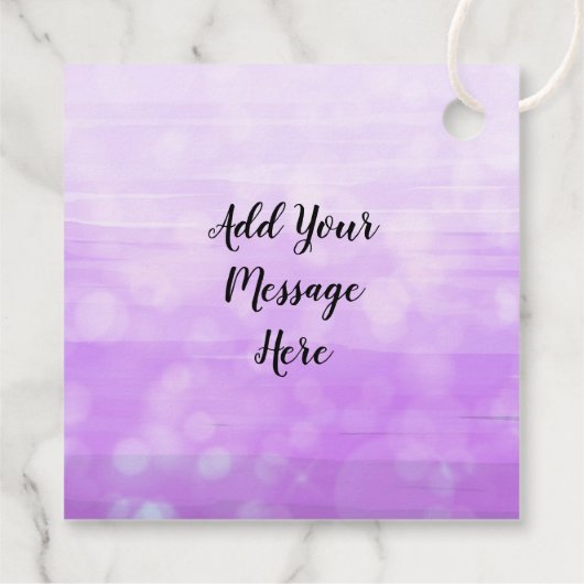 Hand Drawn Paarse Whimsical Butterfly Mandala Bedankjes Labels (Achterkant)