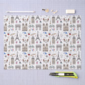 Hand Drawn Paris Doodles Tissuepapier (Craft)