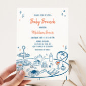 Hand Drawn Party Baby shower Uitnodiging