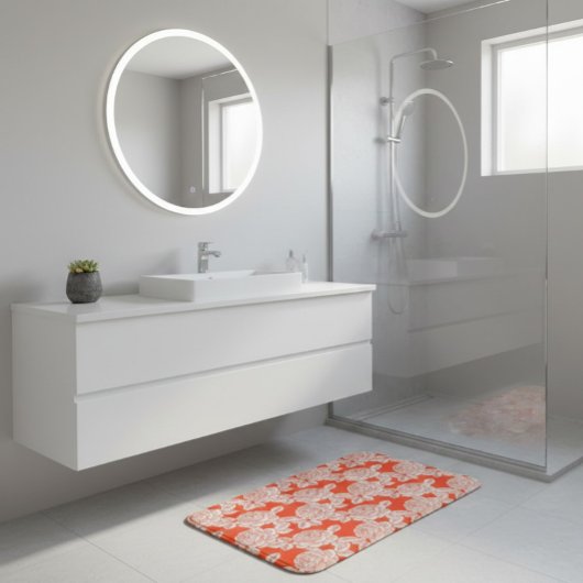 Hand Drawn Peony Floral  Badmat