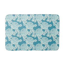 Hand Drawn Peony Floral Badmat