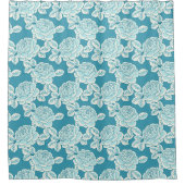 Hand Drawn Peony Floral Douchegordijn (Voorkant)