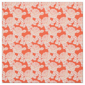 Hand Drawn Peony Floral Fabric Stof (Swatch)