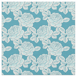 Hand Drawn Peony Floral Fabric Stof