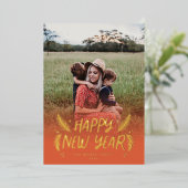 Hand Drawn Pine Berries Folie Feestdagenkaart (Staand Voorkant)