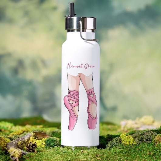 Hand drawn Pink Ballet Shoes Waterfles