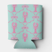 Hand-drawn Pink Lobster and Coquette Bows Cooler (Achterkant)