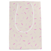 Hand Drawn Pink Sprinkles Medium Cadeauzakje (Voorkant)