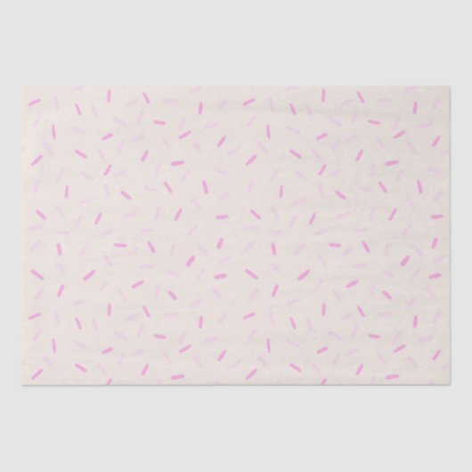 Hand Drawn Pink Sprinkles Tissuepapier (Voorkant)