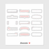 Hand Drawn Planner Frame Stickers (Vel)