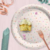 Hand Drawn Polka Dot Papieren Bordje