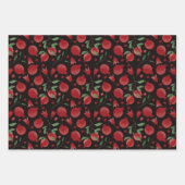 Hand-drawn Pomegranate Fruits Seamless Pattern Inpakpapier Vel (Voorkant 3)