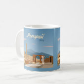 Hand Drawn Pompeii Italy Koffiemok (Voorkant links)