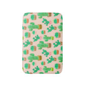 Hand Drawn Potted Cactus Pattern Badmat (Voorkant Verticaal)