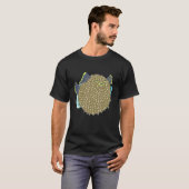 Hand Drawn Puffer Fish Deep Ocean Creatures and Ri T-shirt (Voorkant volledig)
