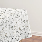 Hand Drawn Queen Anne's Lace Flowers Tafelkleed (Voorbeeld)