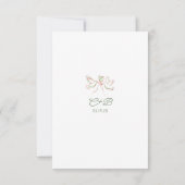 Hand Drawn Quirky Funky Wedding RSVP Card (Achterkant)