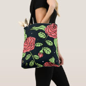 Hand Drawn Red Roses Tote Bag (Dichtbij)