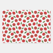 Hand Drawn Red Tomato Pattern Inpakpapier Vel (Voorkant 2)