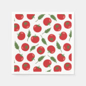 Hand Drawn Red Tomato Pattern Servet (Voorkant)