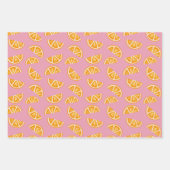 Hand-drawn Refreshing Oranges Seamless Pattern Inpakpapier Vel (Voorkant 3)