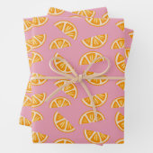 Hand-drawn Refreshing Oranges Seamless Pattern Inpakpapier Vel (In situ)