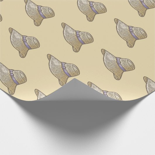 Hand Drawn riet Pet beige Cadeaupapier (Hoek)