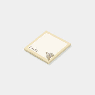 Hand Drawn riet Pet beige Post-it® Notes