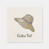 Hand Drawn riet Pet beige Servet (Voorkant)