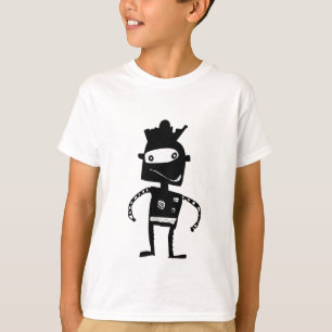 Hand Drawn Robot T-shirt voor kinderen