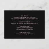 Hand Drawn Roses Dark Moody Informatiekaartje (Achterkant)