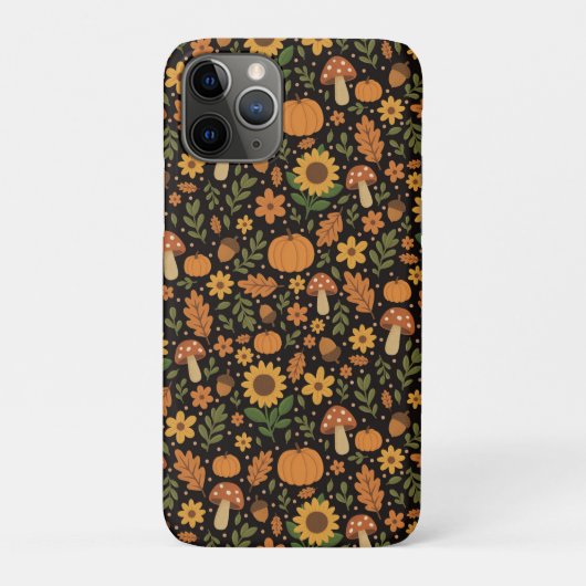 Hand Drawn Rustic Fall Pattern Case-Mate iPhone Case (Achterkant)
