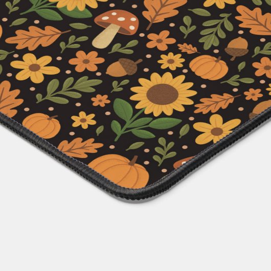 Hand Drawn Rustic Fall Pattern Desk Mat (Hoek)