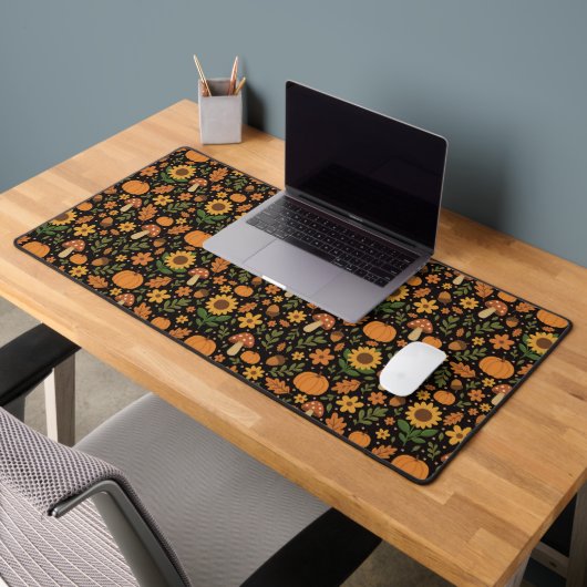 Hand Drawn Rustic Fall Pattern Desk Mat (Kantoor 2)