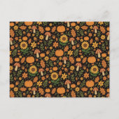 Hand Drawn Rustic Fall Pattern Envelope Briefkaart (Voorkant)