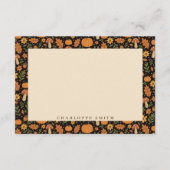 Hand Drawn Rustic Fall Pattern Note Card Notitiekaartje (Voorkant)