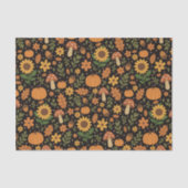 Hand Drawn Rustic Fall Pattern Tissue Paper Tissuepapier (Voorkant)