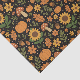 Hand Drawn Rustic Fall Pattern Tissue Paper Tissuepapier