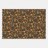 Hand Drawn Rustic Fall Pattern Wrapping Paper Set (Voorkant 2)