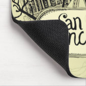 Hand Drawn San Francisco Muismat (Hoek)