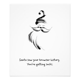 Hand-Drawn Santa Claus quote Foto Afdruk