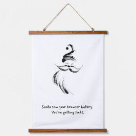 Hand-Drawn Santa Claus Quote Hangend Wandkleed