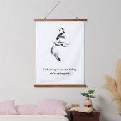 Hand-Drawn Santa Claus Quote Hangend Wandkleed (Slaapkamer)
