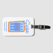 Hand-drawn Sardines Sicily / Italy Family Reunion Bagagelabel (Voorkant (horizontaal))