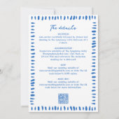 Hand Drawn Scribble Doodles All-In-One Wedding Inv Kaart (Achterkant)