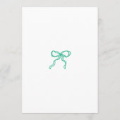 Hand Drawn Scribble Doodles Bow St Patrick's Day  Kaart (Achterkant)