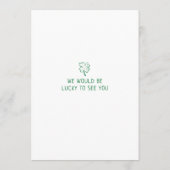 Hand Drawn Scribble Doodles St Patrick's Day Invit Kaart (Achterkant)